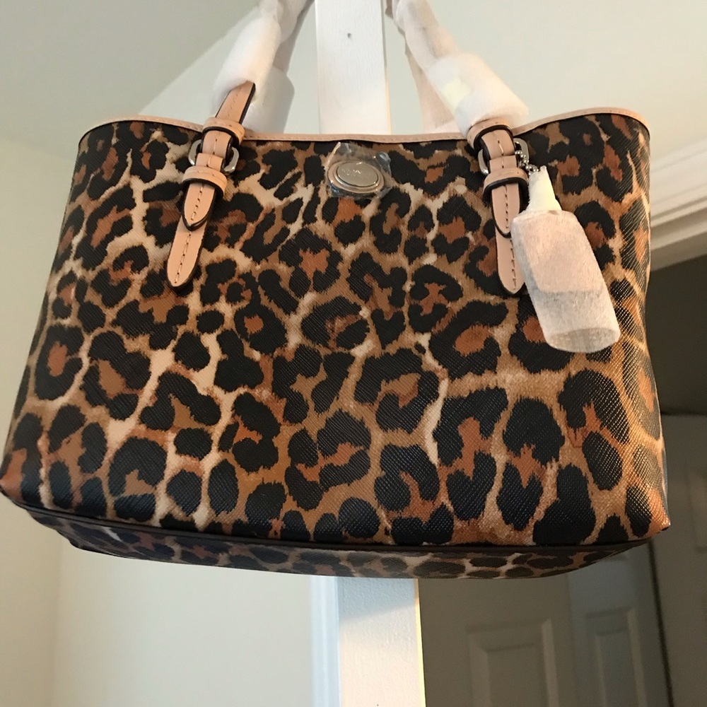 Brand New Leopard Coach Purse